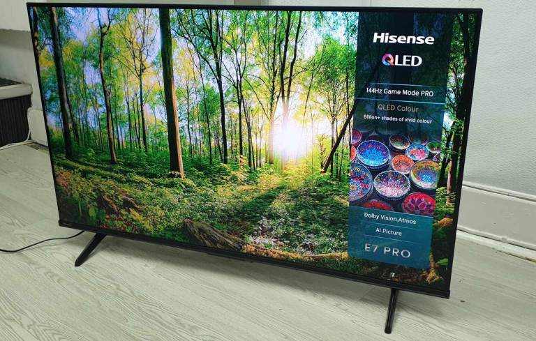 HISENSE 43E78Q Pro 43" 4K QLED HDR10 DOLBY VISION IQ VIDAA SMART TV – 2025-26