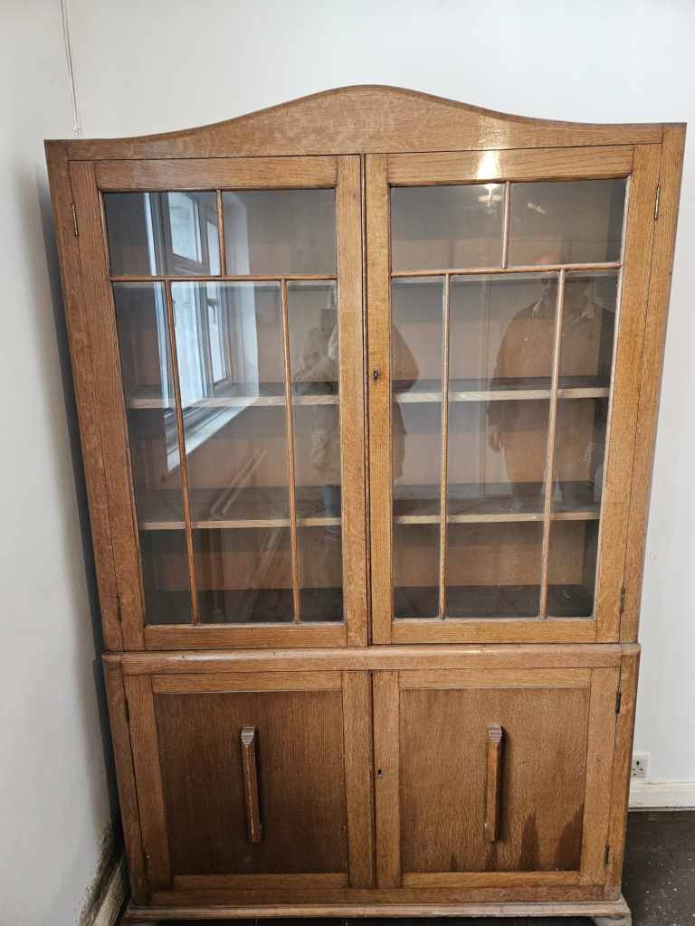 Light Oak antique bookcase