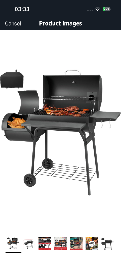 BBQ with offset smoker BNIB