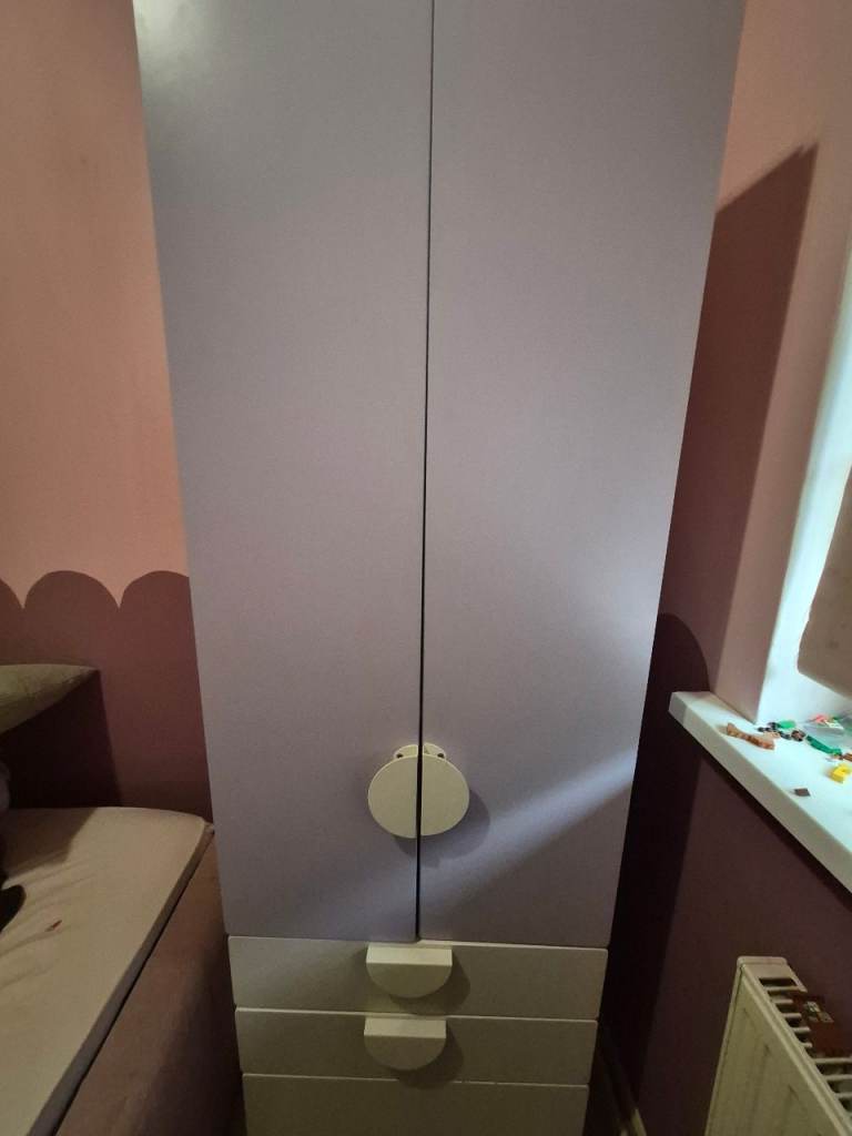 IKEA SMÅSTAD / PLATSA Wardrobe - White Lilac, Good Condition