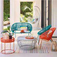 M&S GARDEN FURNITURE AS NEW 2 CHAIRS 1 LARGE DRINKS TABLE 