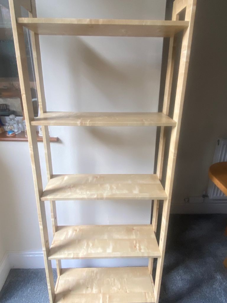 IKEA LAIVA Bookcase / Shelving Unit - Light Wood, Good Condition