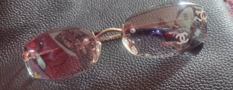 image for CHANEL SUNGLASSES RIMLESS VINTAGE