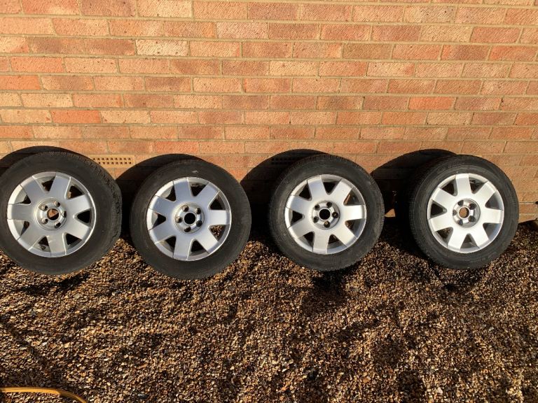 Vw polo 5x100 alloy wheels all season tyres 
