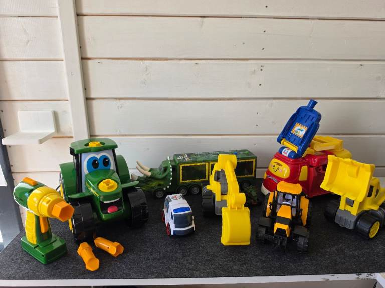 Toddler Toy Bundle - John Deere Build-a-Tractor, Vtech Firetruck & Vehicles (Ages 1-4)