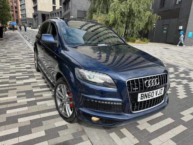 2010 AUDI Q7 3.0 TDI QUATTRO S LINE TIPTRONIC AUTO DIESEL  7 SEATER 5dr BLUE