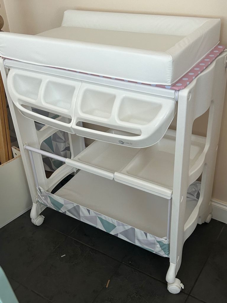 My Child Peachy Baby Bath and changing unit. Brand New Changing Mat