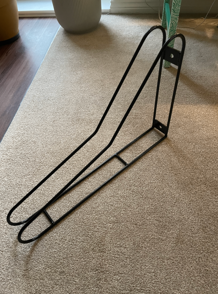 Wall mounted bike rack storage