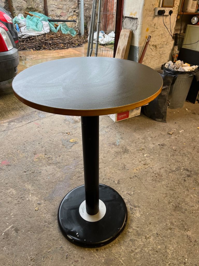 Round poser table 700mm diameter, 1100mm high