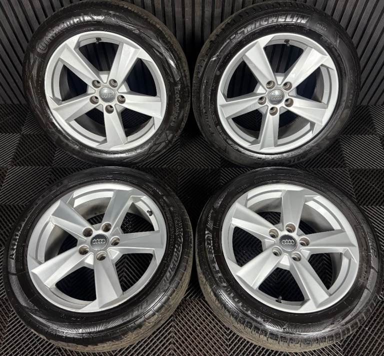 17'' GENUINE AUDI Q2 5 SPOKE ALLOY WHEELS TYRES ALLOYS
