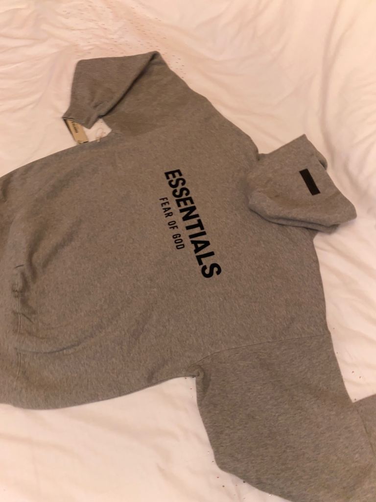 Grey Essentials fear of god large 