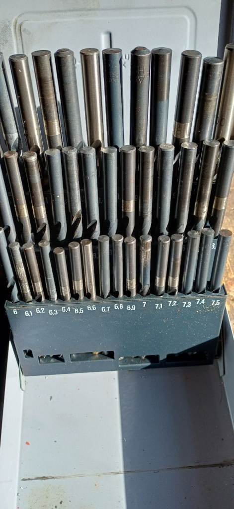 drill set HSS 6mm to 10mm in 0.1 increments