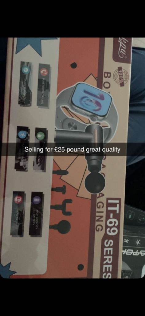 Brand new massage gun an smart watch 