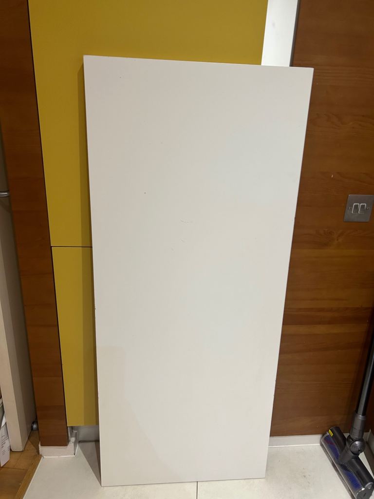 IKEA LAGKAPTEN used Table top, white, 140x60 cm - desk top only