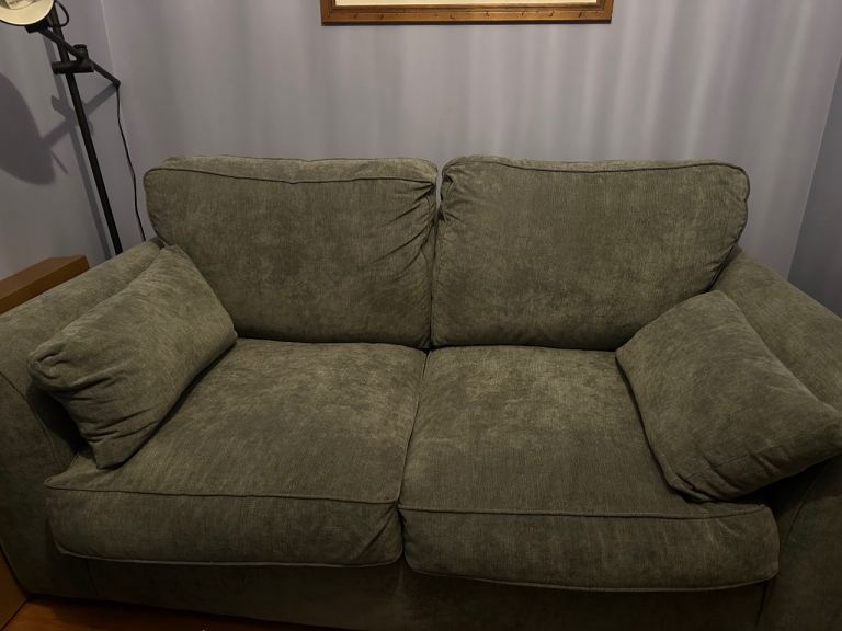 Comfortable Grey Fabric Sofa Bed - Great Condition