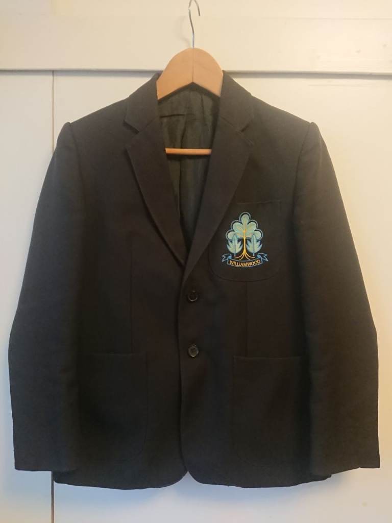 Williamwood high school Boys Blazer Size 30 Polyester S1/S2