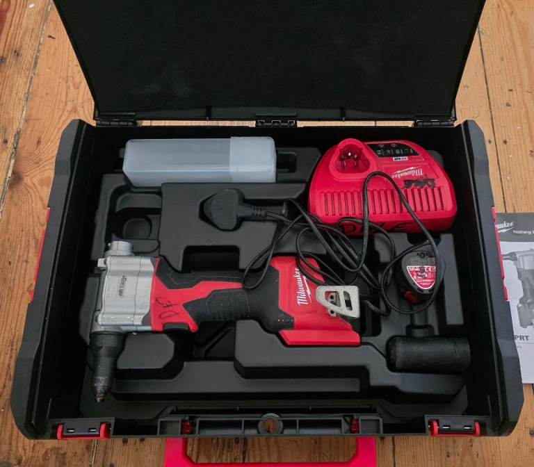 For sale is Milwaukee rivet tool
