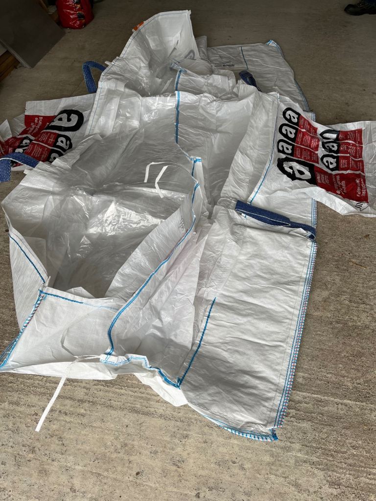 Asbestos sheet bags X 2