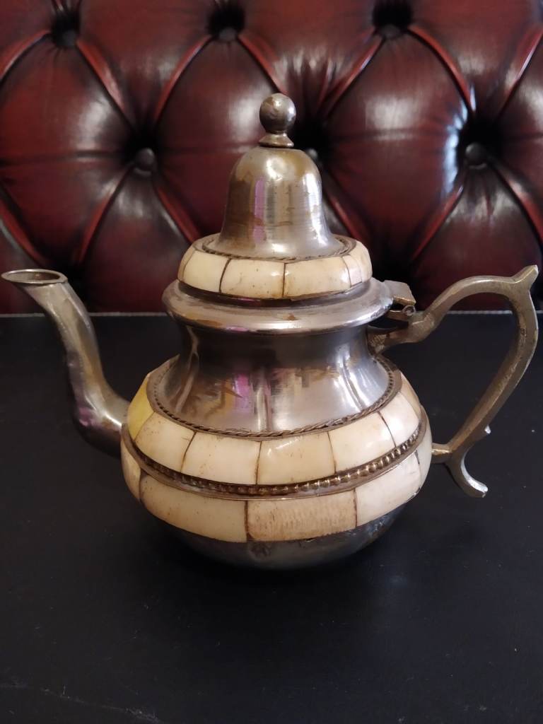 Vintage Moroccan teapot for room/space decor