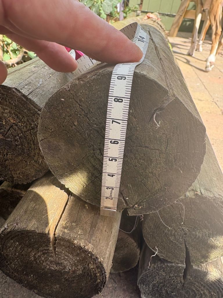 9x tantalised round posts