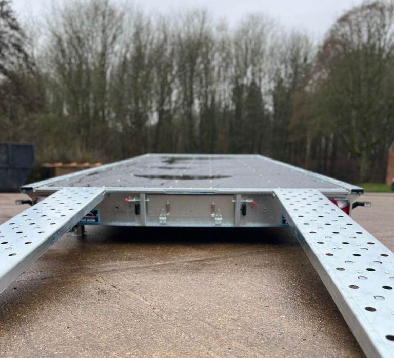 FLAT BED TRAILER 20 X 8 TOILET BALE FARM TILT BED RECOVERY CAR VAN TOW TINY HOUSE HOME