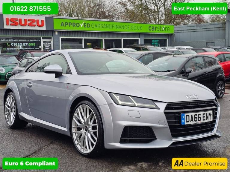 2016 Audi TT Silver 2.0 TDI S line Euro 6 coupe, 61,400 miles, ULEZ compliant, 6-Speed m Coupe Di...