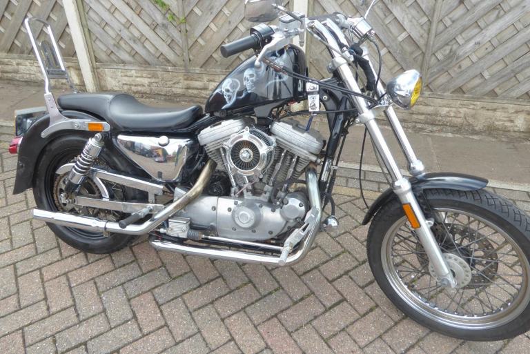 HARLEY DAVIDSON XLH 1100 C REG BILLET FORWARD CONTROLS GOT KEY AND V5