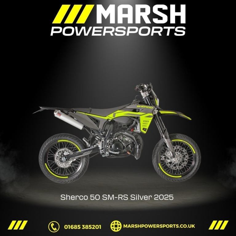 Sherco 50 SM-RS Factory Silver 2025  - Sherco Main Dealer - Reserve NOW!