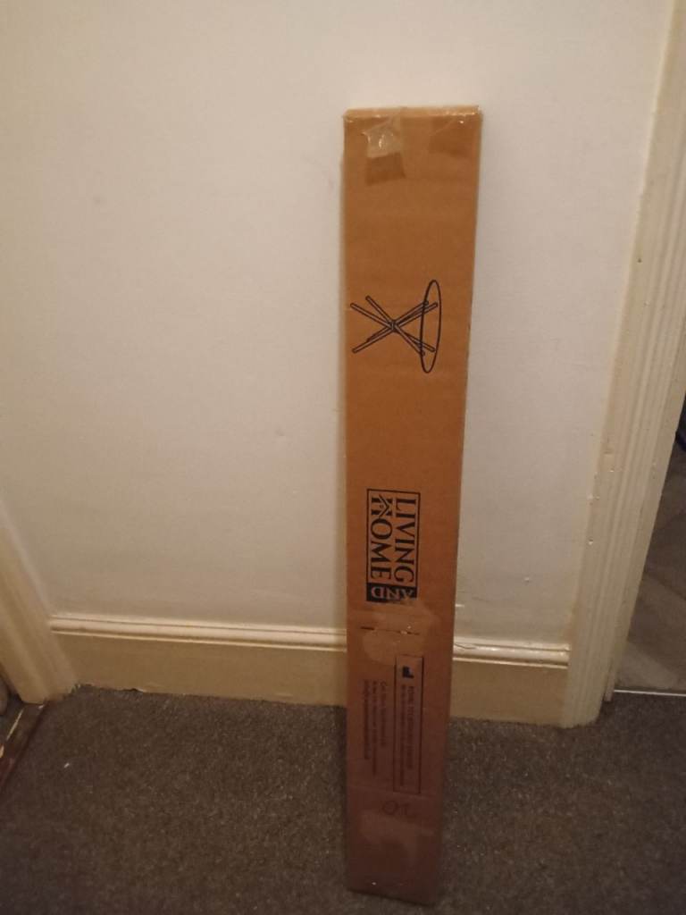 image for New clear glass dining table with metal legs 