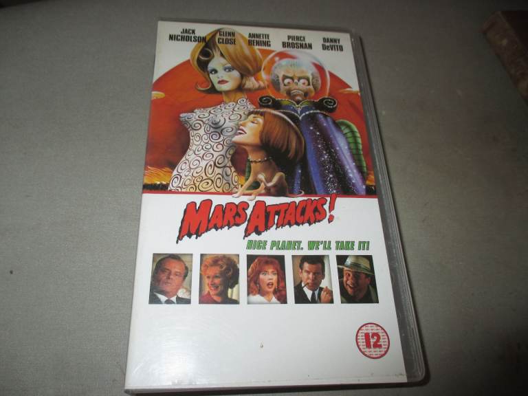 MARS ATTACK - JACK NICHOLSON - VHS - VIDEO 