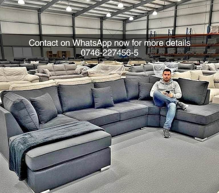 Sale on Brand New Luxury Corner Sofas – U‑Shape Sofa in Multiple Colours