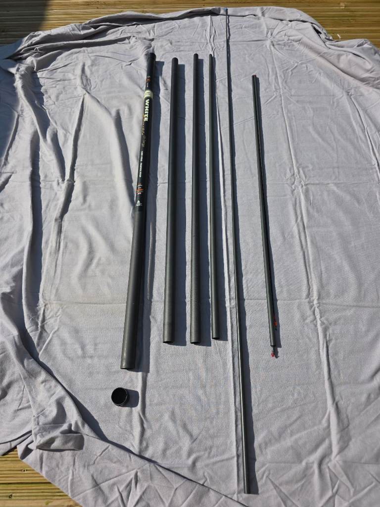Midi White Knuckle CX Series Margin Pole with 2 Top Kits - 6 Metres