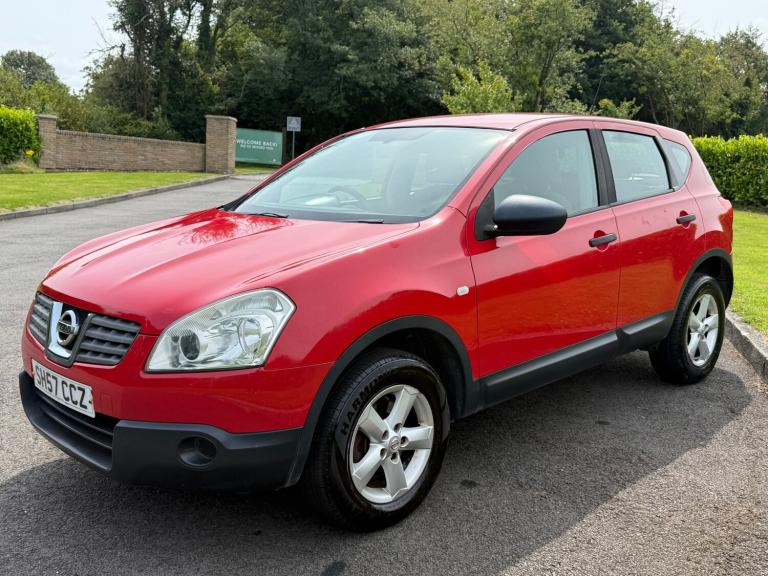 2007/57 NISSAN QASHQAI 1.6 VISIA 5DR RED HATCHBACK PART EX TO CLEAR NEW MOT ULEZ