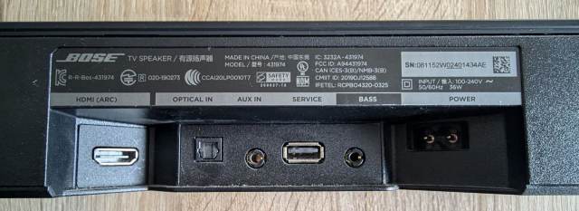 Bose TV Speaker Model 431974 HDMI Arc Soundbar Bluetooth With