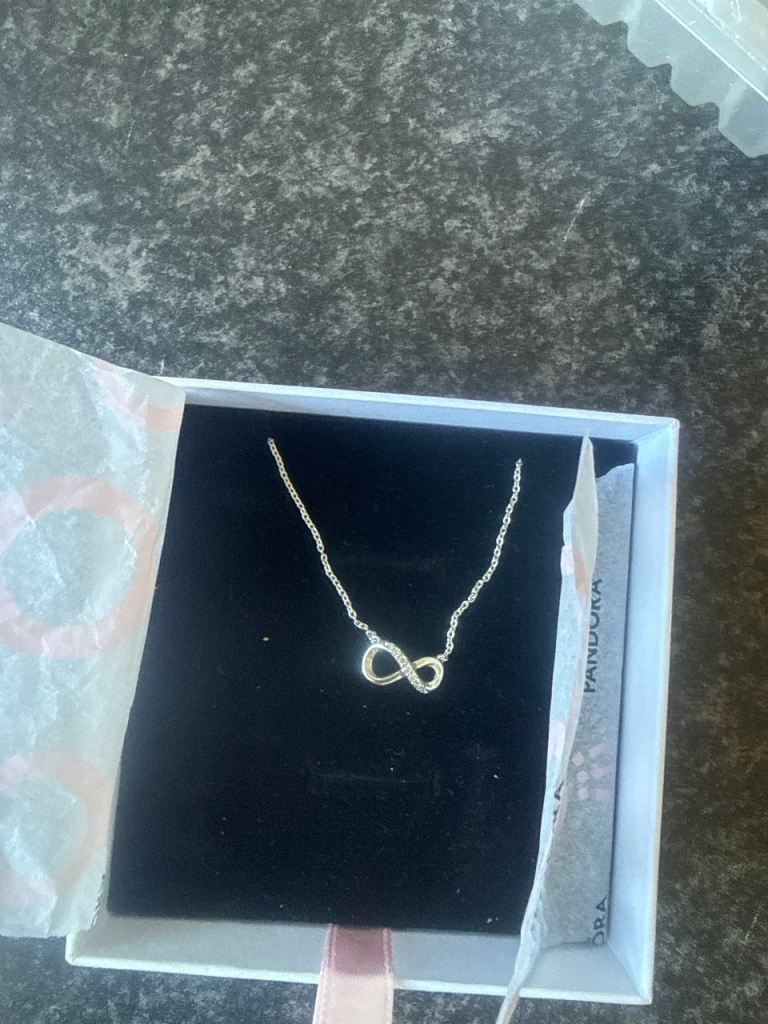 Pandora Infinity Necklace – Silver, As Good As New