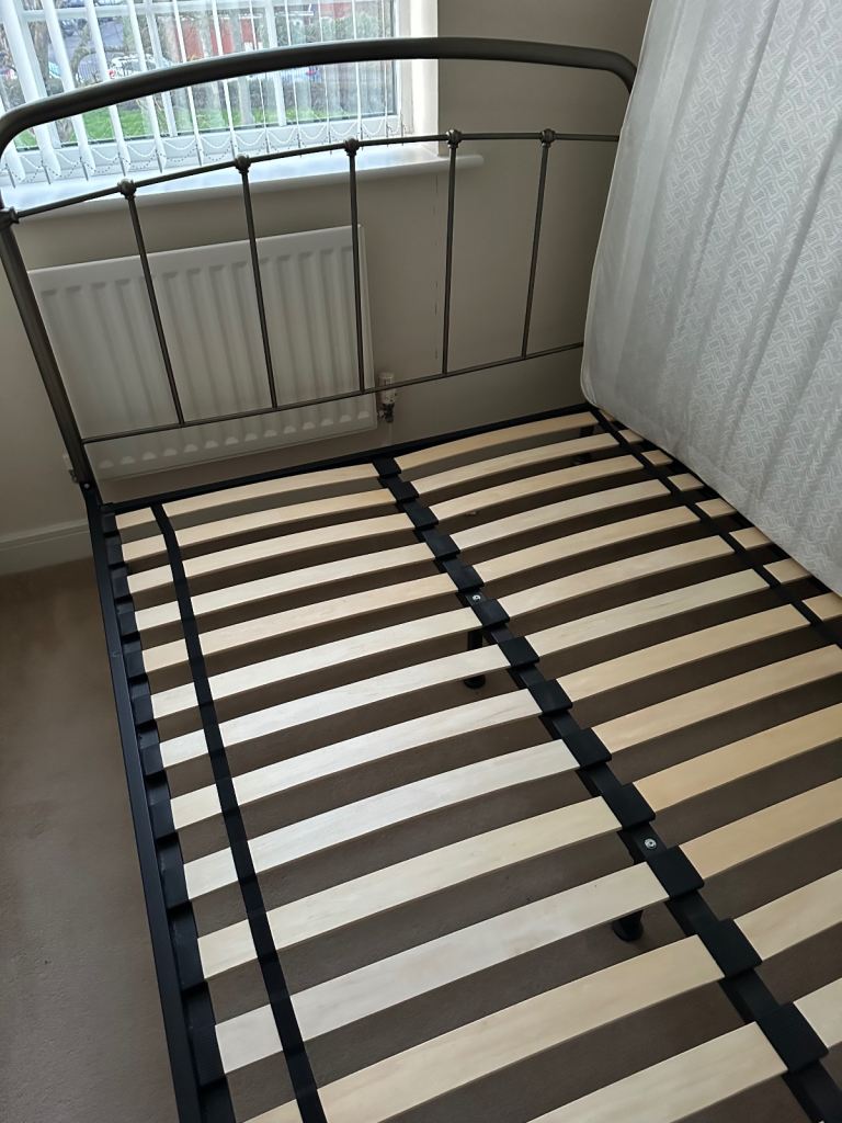 FREE Double bed frame bronze metal