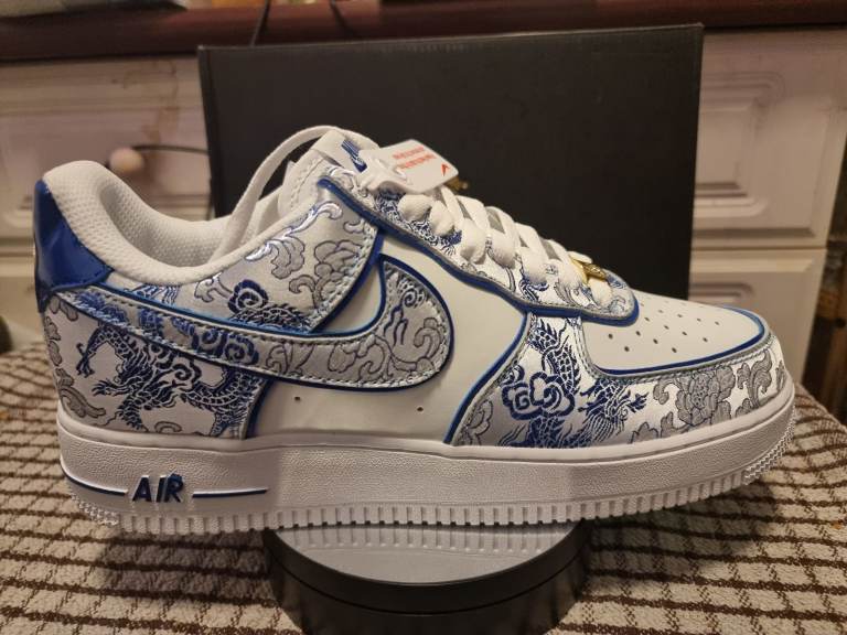 Blue white Nike
