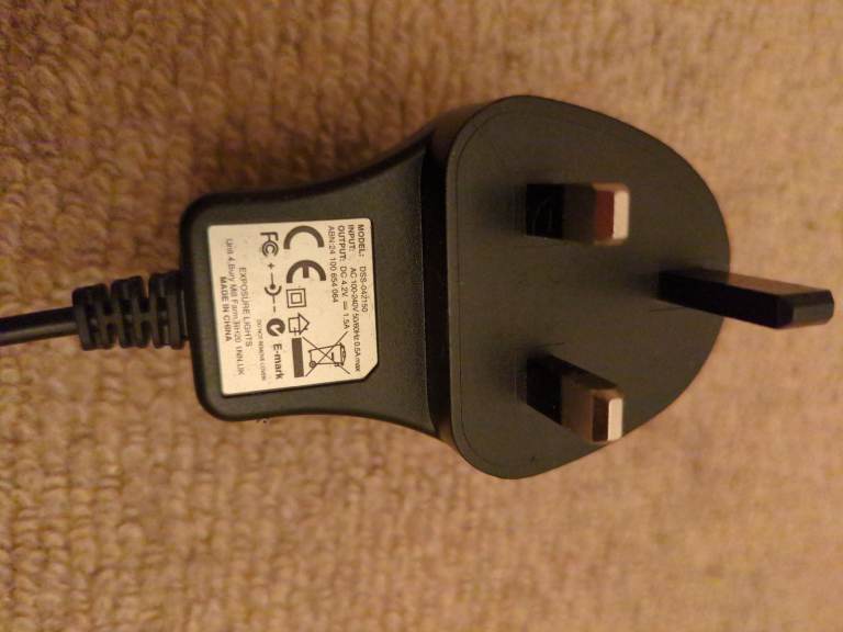 Exposure Bike Light AC/DC Charger Adapter Plug NORWICH