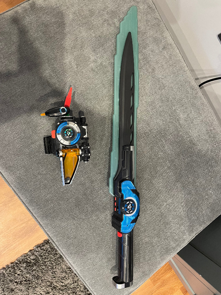 Power Rangers electronic saber sword and wrist toy