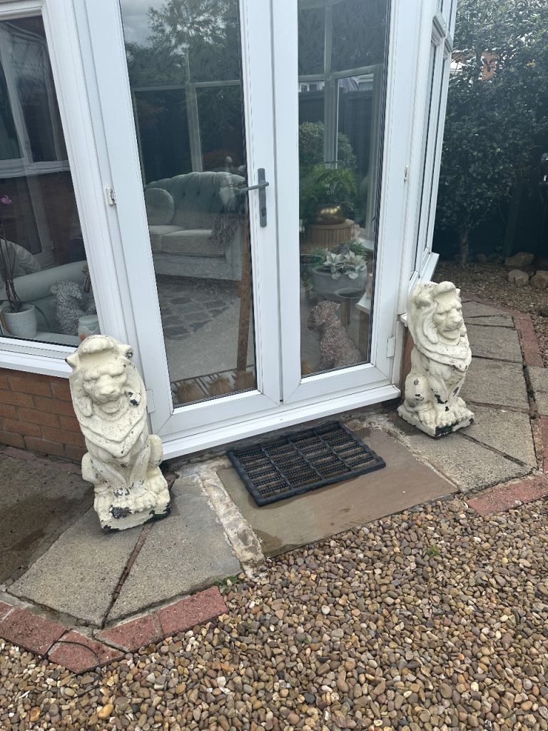 Pair of stone lions