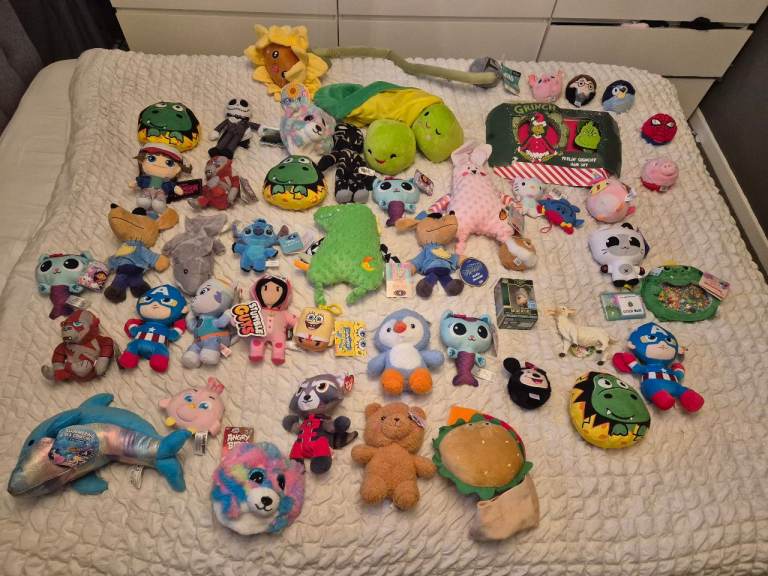 Massive Bundle of Mixed Soft Toys & Small Plushies – NEW Condition NEW