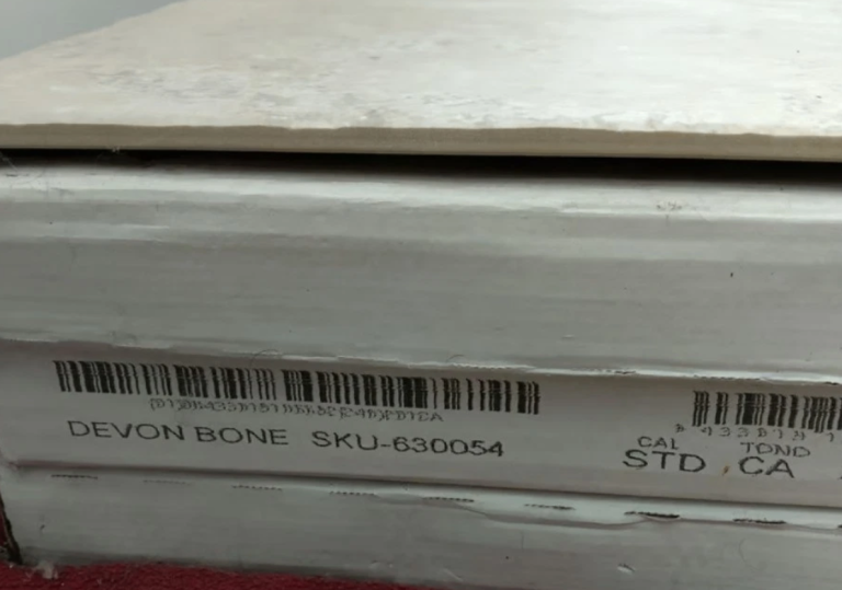 16 x Topps Tiles Devon Bone Cream Porcelain Matte Floor Wall Tiles 60cm x 40cm 3.84m2