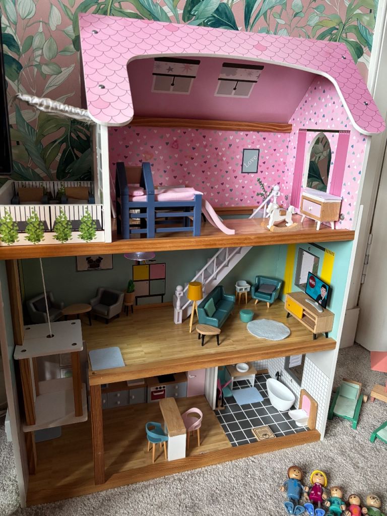 Dolls house and furniture