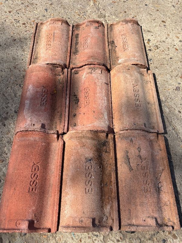 49 Essex Reclaimed Roof Tiles – Red, Fair Condition