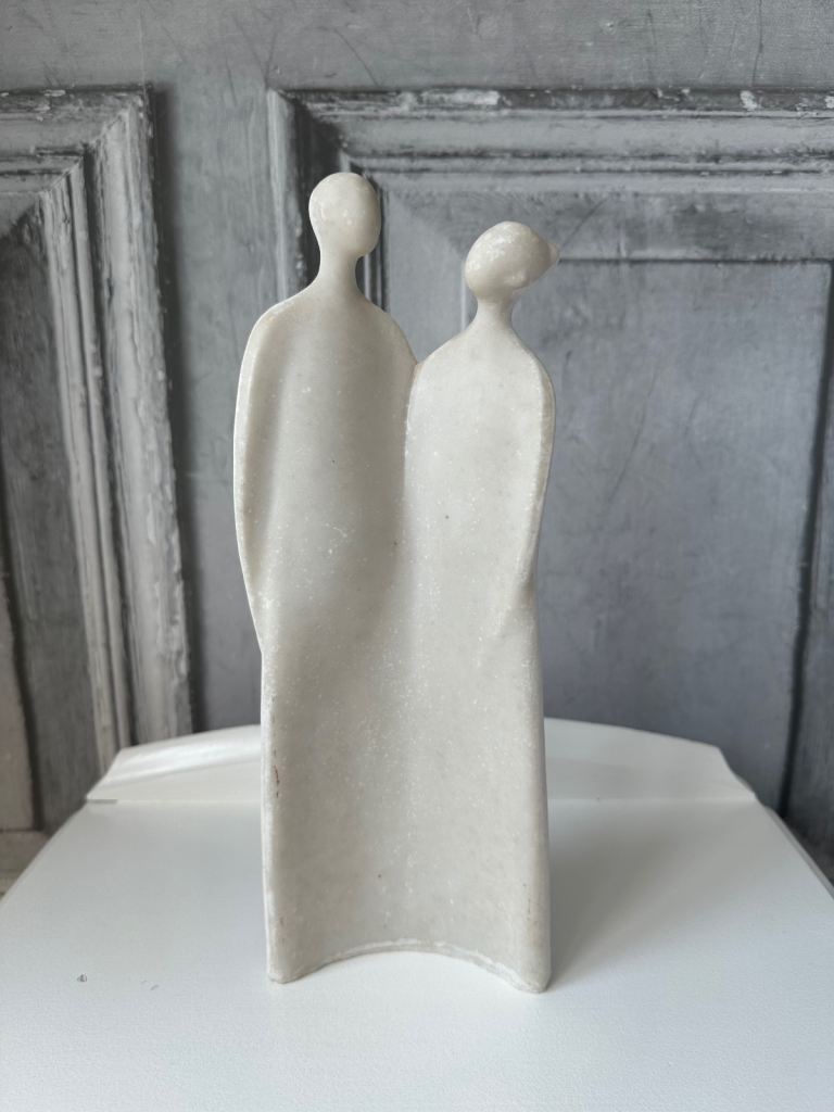 image for Natural ceramic couple ornament (collect near junction 35 off M1)