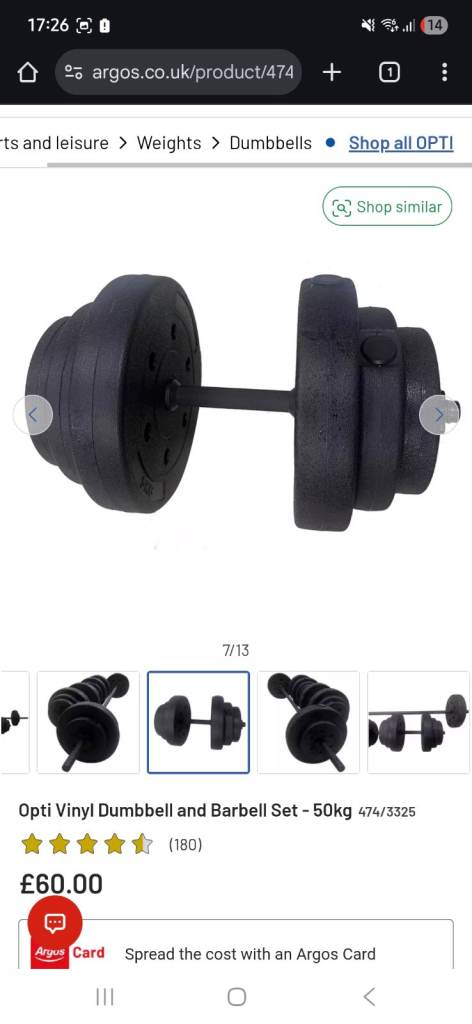 Full set of weights 