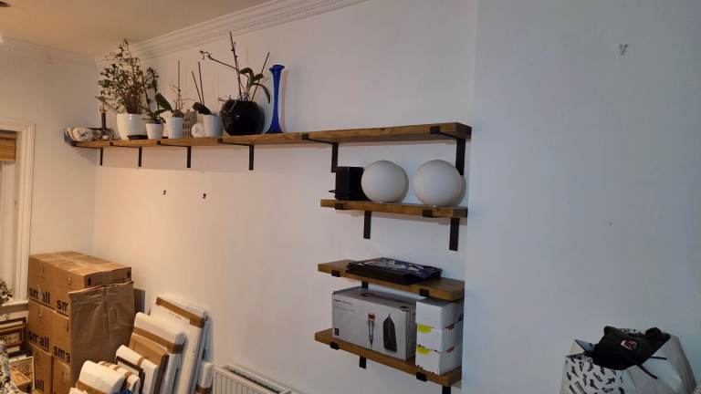 Timber shelves