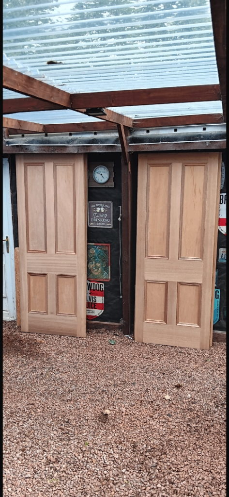 4 Brand New Mahogany Internal Doors by Seaton Joiner's Arbroath