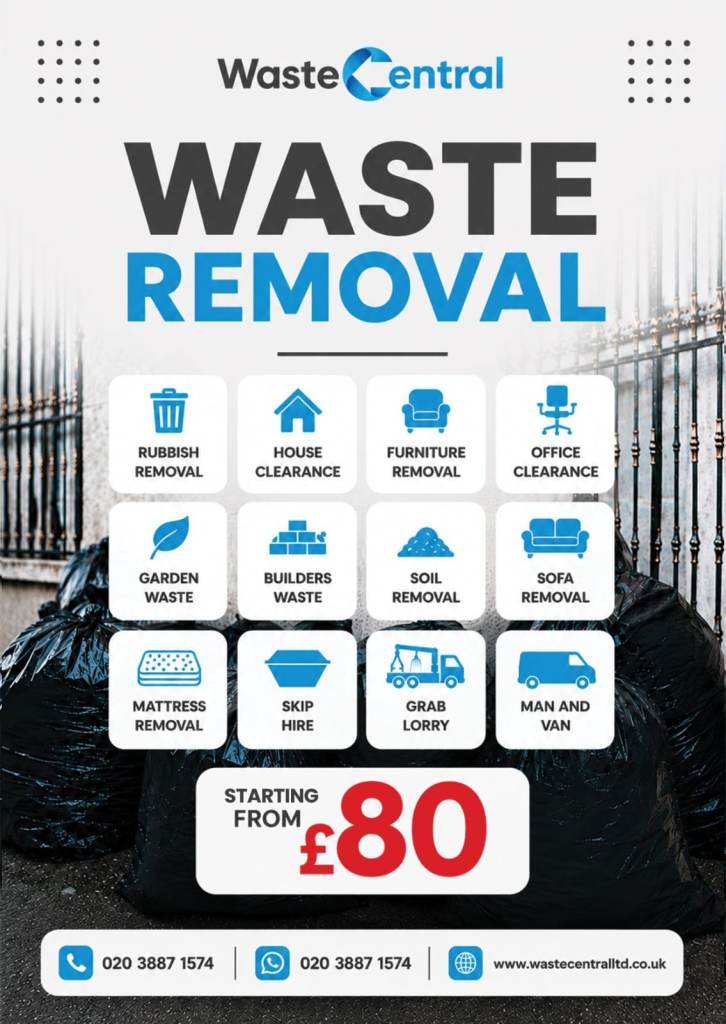 CHEAP WASTE REMOVAL-RUBBISH CLEARANCE-BUILDERS WASTE-OFFICE WASTE-HOUSE CLEARANCE-REMOVALS