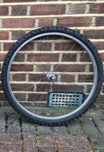 26” front quick release wheel with tire